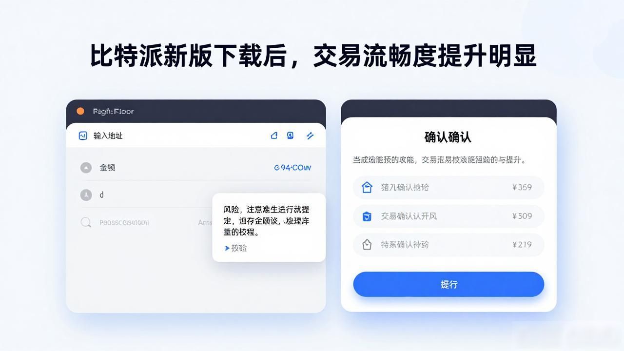 比特派新版下载后，交易流畅度提升明显
