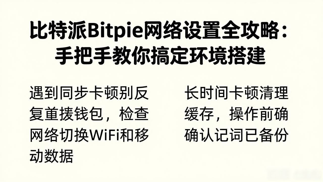 比特派Bitpie网络设置全攻略：手把手教你搞定环境搭建