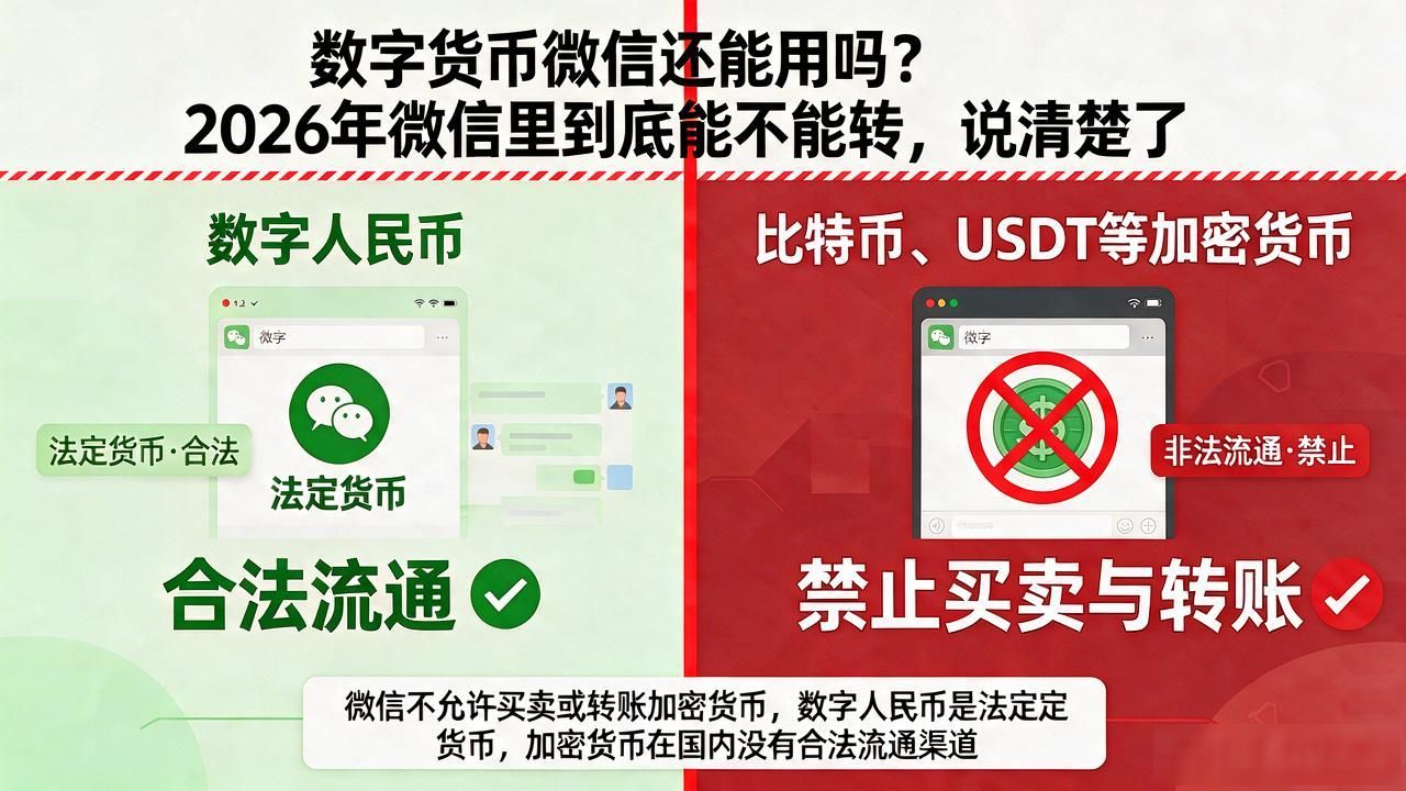 数字货币微信还能用吗？2026年微信里到底能不能转，说清楚了
