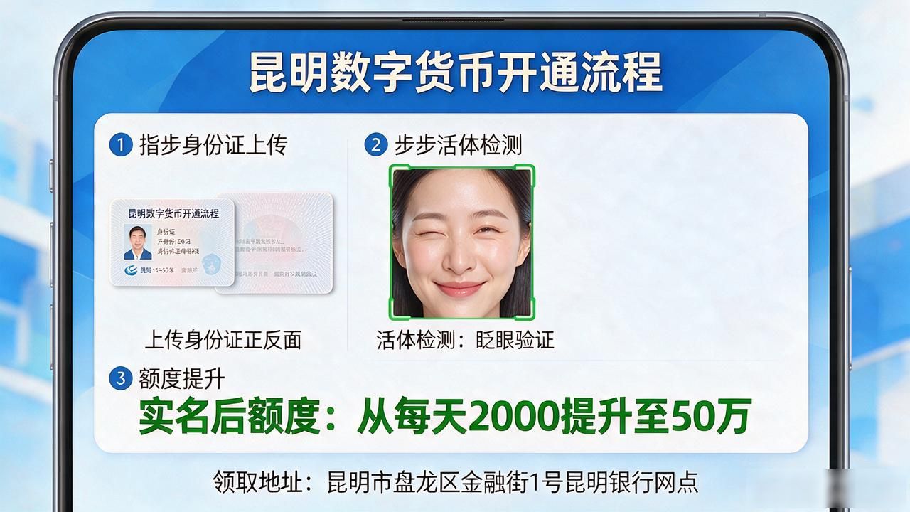 昆明数字货币怎么领_数字人民币昆明使用_昆明数字人民币开通流程