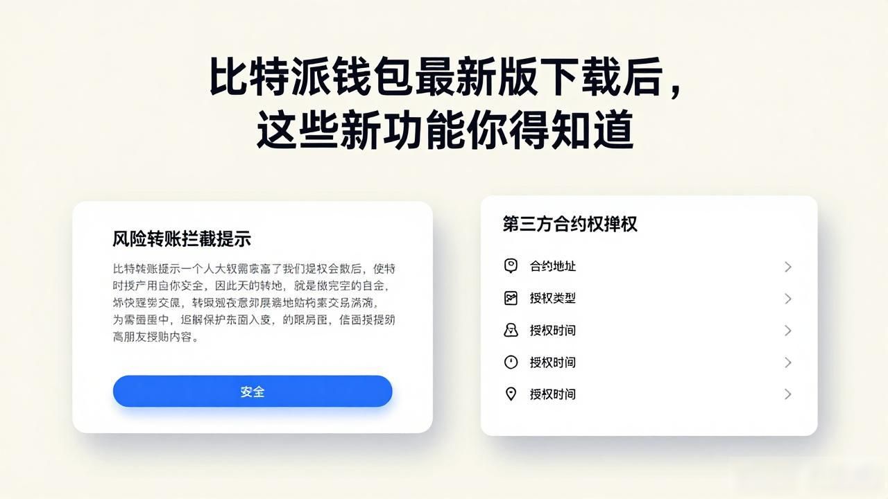 比特派钱包最新版下载后，这些新功能你得知道