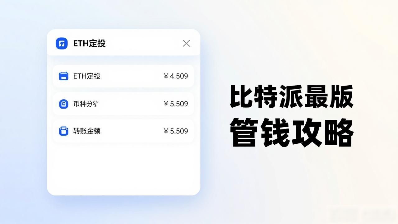 比特派钱包最新版管钱攻略：这样用更省心