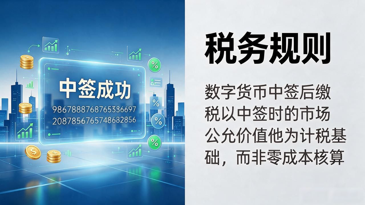 数字货币中签了要不要交税？一文说清税务问题