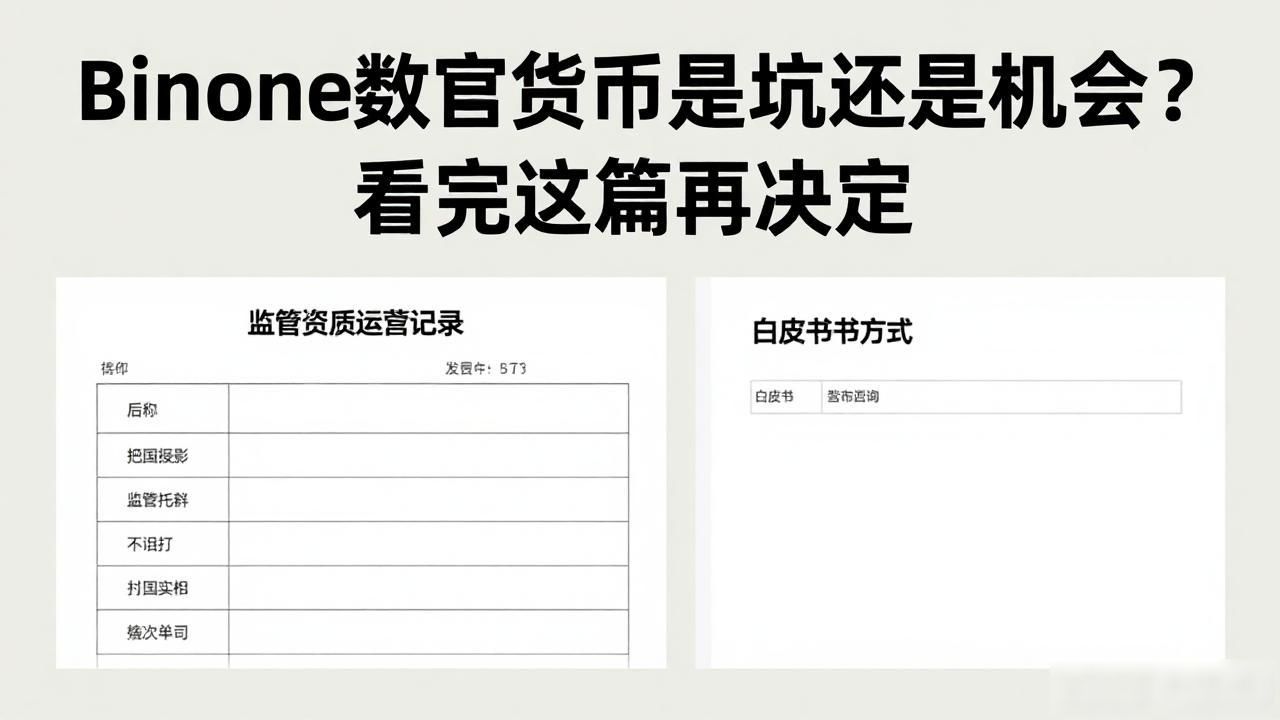 Binone数字货币是坑还是机会？看完这篇再决定