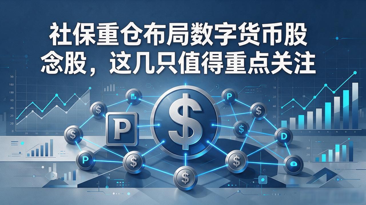 社保重仓布局数字货币概念股，这几只值得重点关注