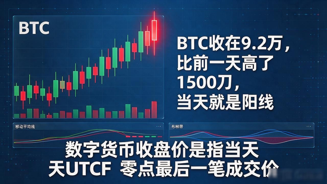 数字货币收盘价是指当天UTC零点最后一笔成交价，搞明白盯盘不犯懵