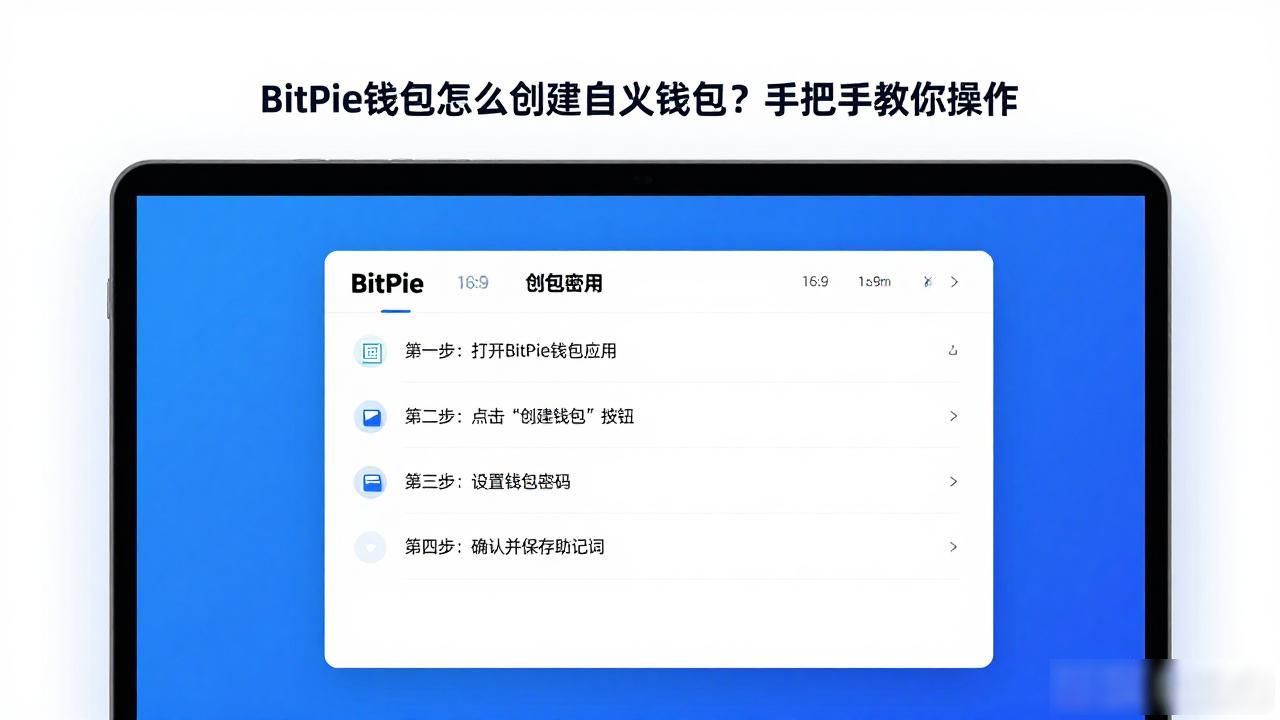 BitPie钱包怎么创建自定义钱包？手把手教你操作
