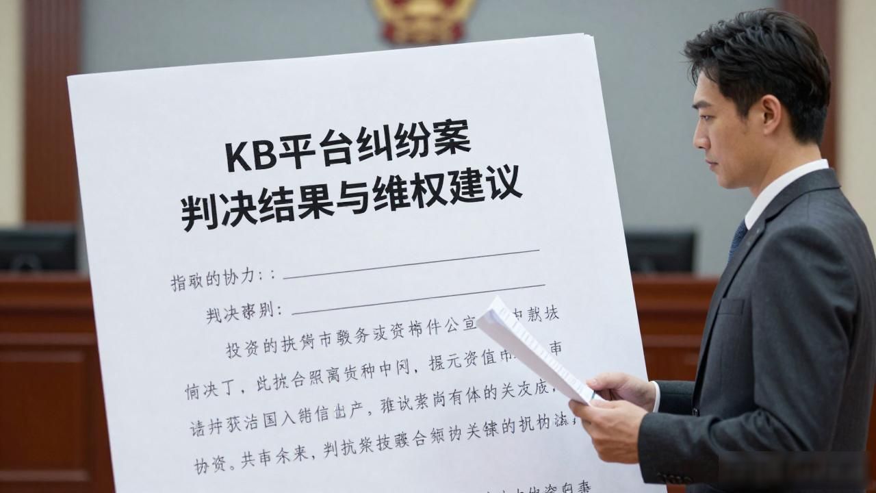 KB平台纠纷案判决结果与维权建议