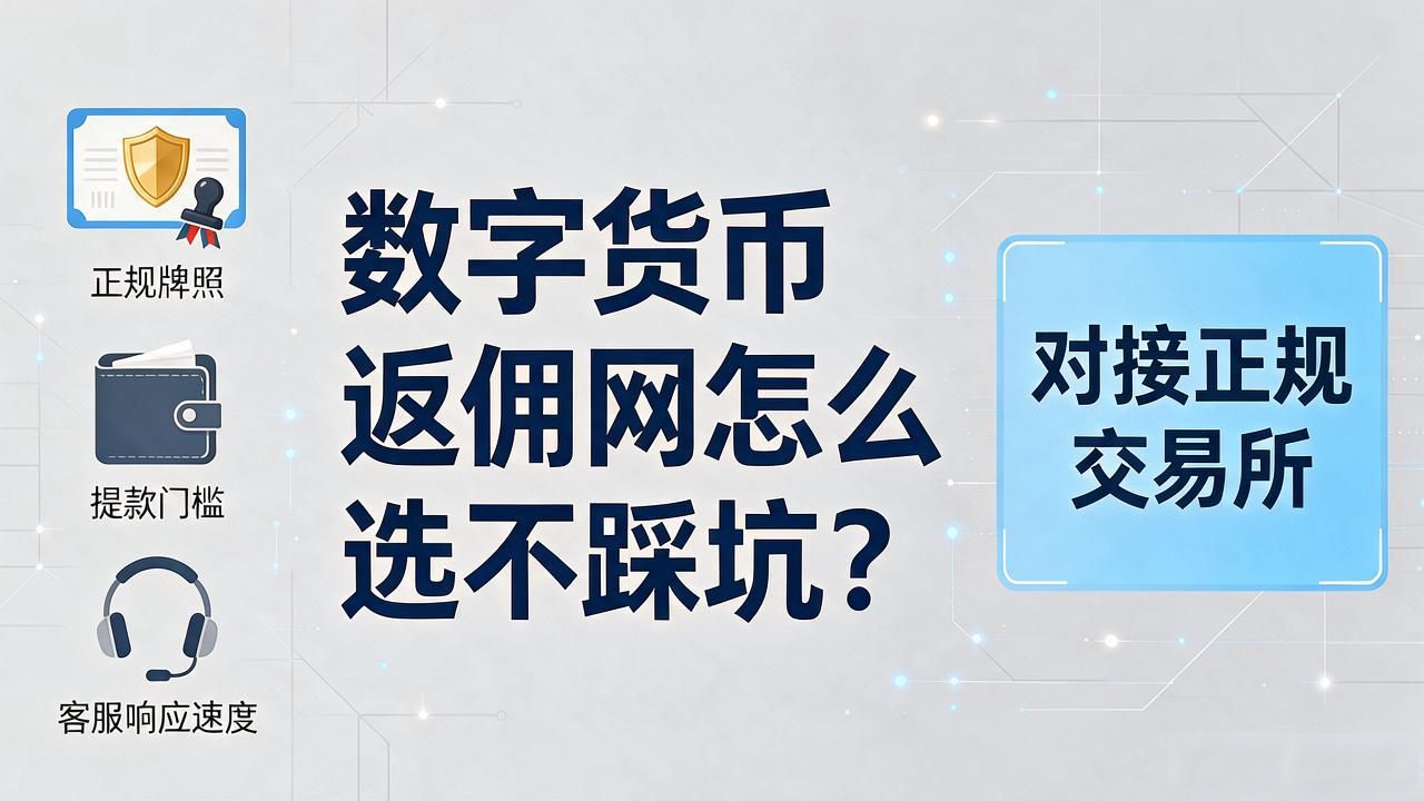 数字货币返佣网怎么选不踩坑？用了一年，这几条经验跟你说透