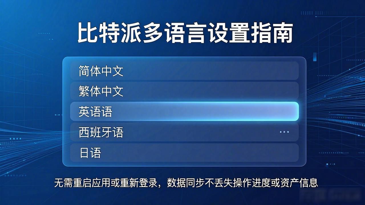 比特派钱包多语言切换_比特派钱包设置语言_使用比特派钱包APP的多语言支持功能
