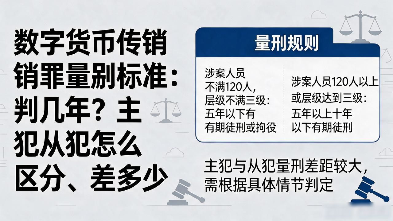 数字货币传销罪量刑标准：判几年？主犯从犯怎么区分、差多少
