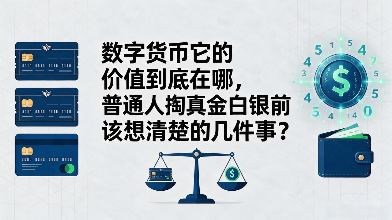 数字货币它的价值到底在哪，普通人掏真金白银前该想清楚的几件事