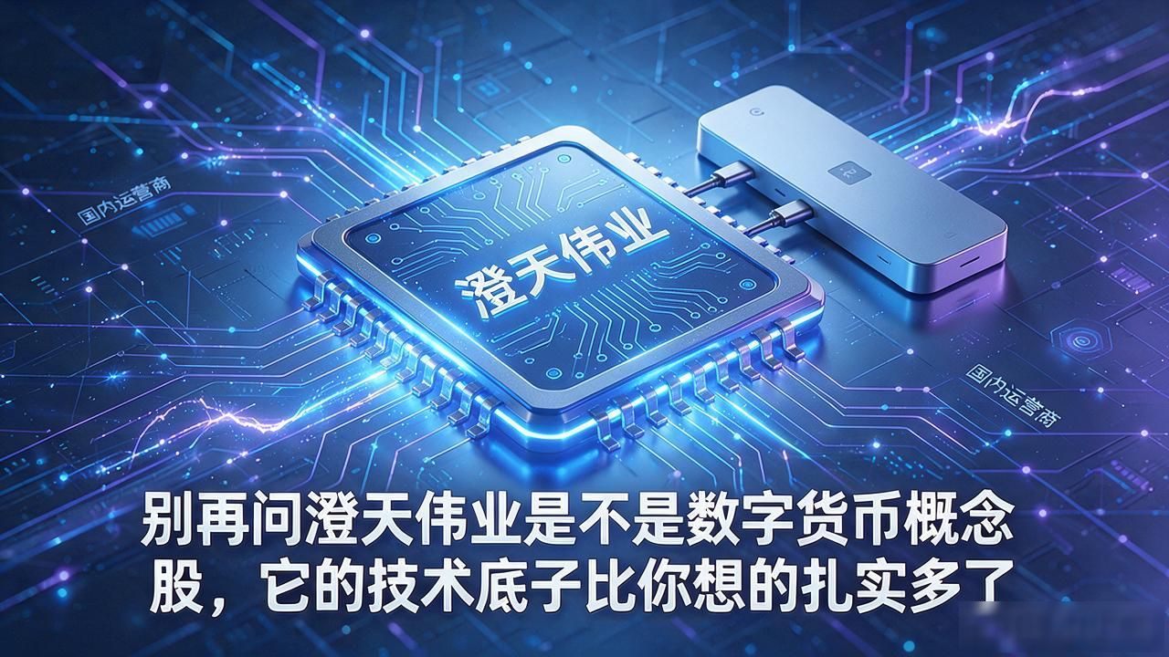 别再问澄天伟业是不是数字货币概念股，它的技术底子比你想的扎实多了