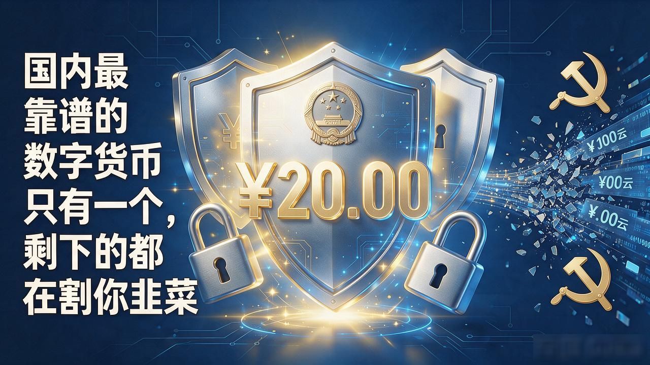 国内最靠谱的数字货币只有一个，剩下的都在割你韭菜