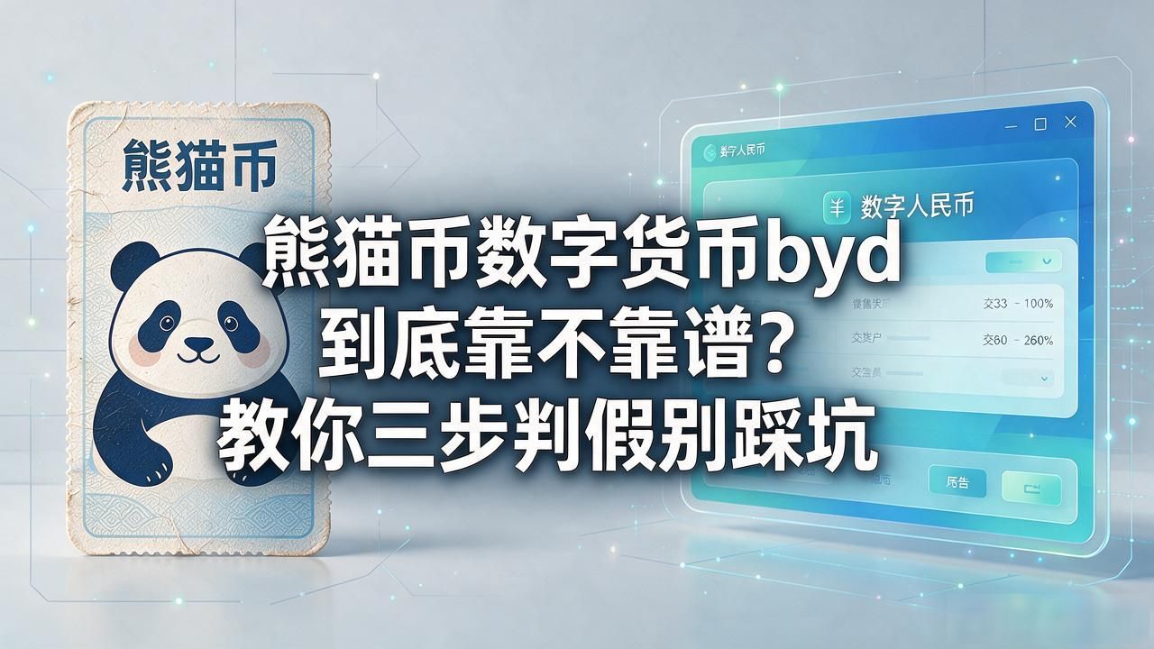 熊猫币数字货币byd到底靠不靠谱？教你三步判断真假别踩坑
