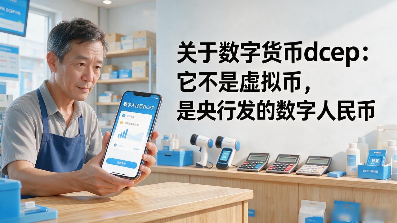 关于数字货币dcep：它不是虚拟币，是央行发的数字人民币