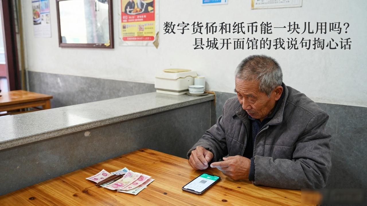 数字货币和纸币能一块儿用吗？县城开面馆的我说���句掏心话