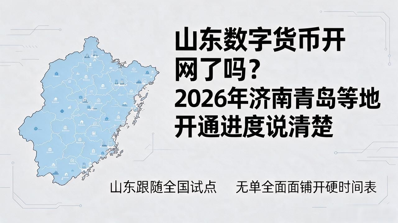 山东数字货币开网了吗？2026年济南青岛等地开通进度说清楚