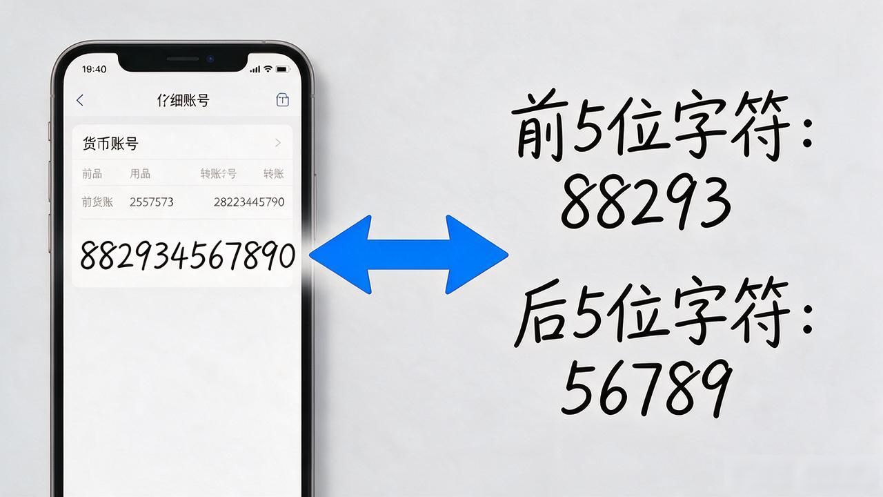 数字货币账号图片拍清楚，转账不填错号