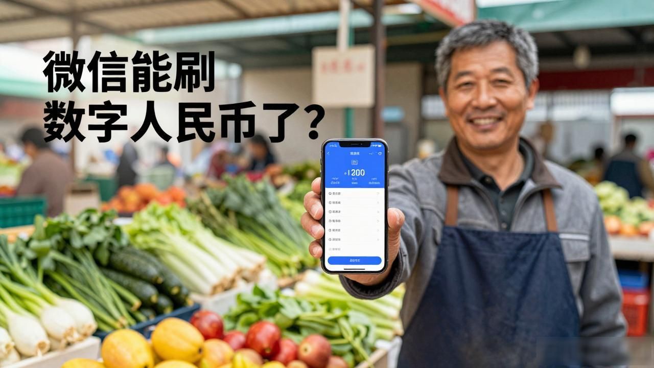 微信能刷数字人民币了？菜场实测付钱流程，比想象中方便太多