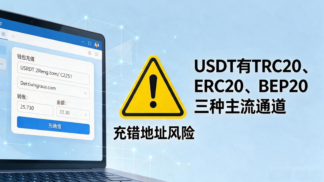 USDT充值网络选择TRC20与ERC20区别_数字货币充值怎么弄_数字货币充值教程法币买币流程