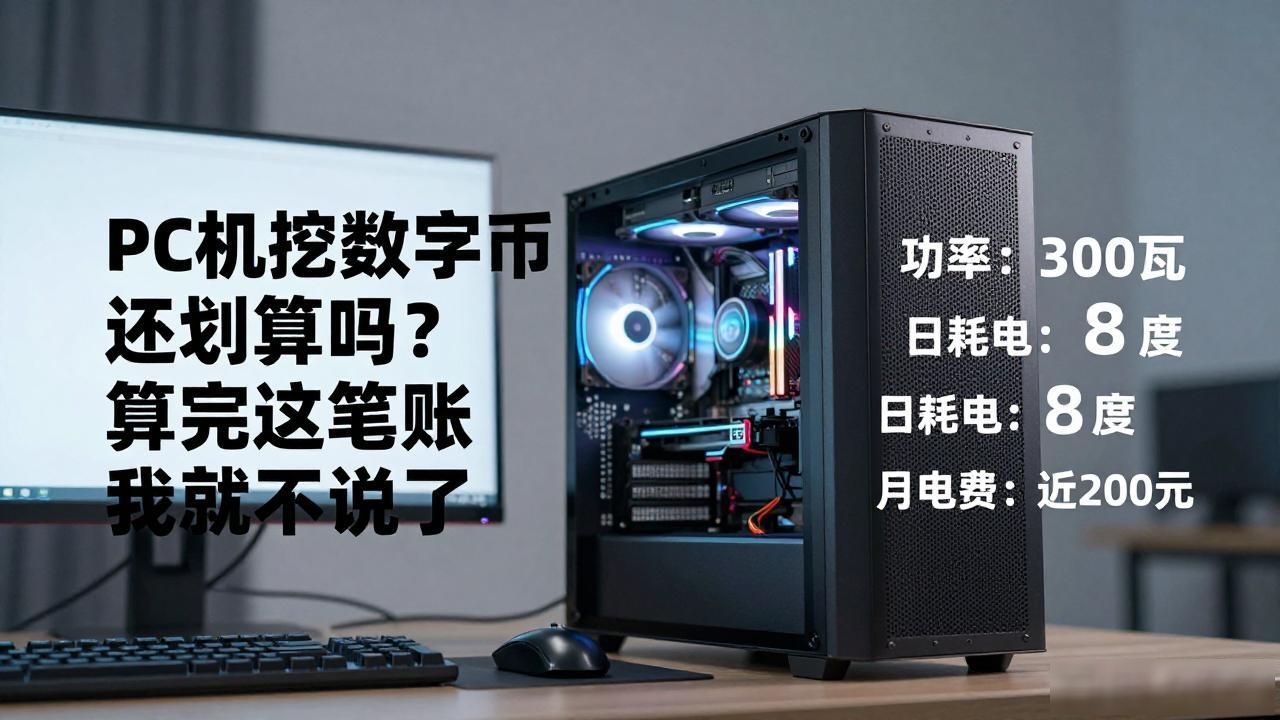 PC机挖数字货币还划算吗？算完这笔账我就不说了