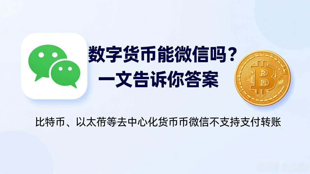 数字货币能用微信吗？一文告诉你答案