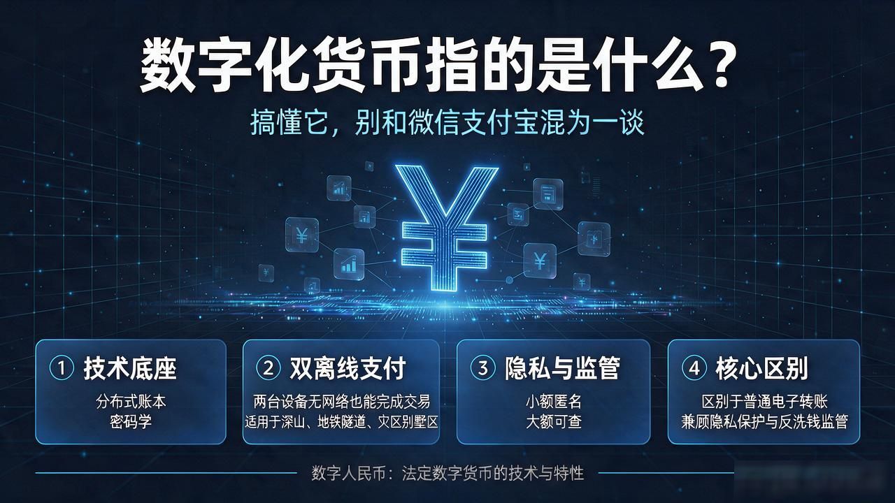 数字化货币与电子支付区别_数字化货币指的是什么_数字人民币e-CNY特点